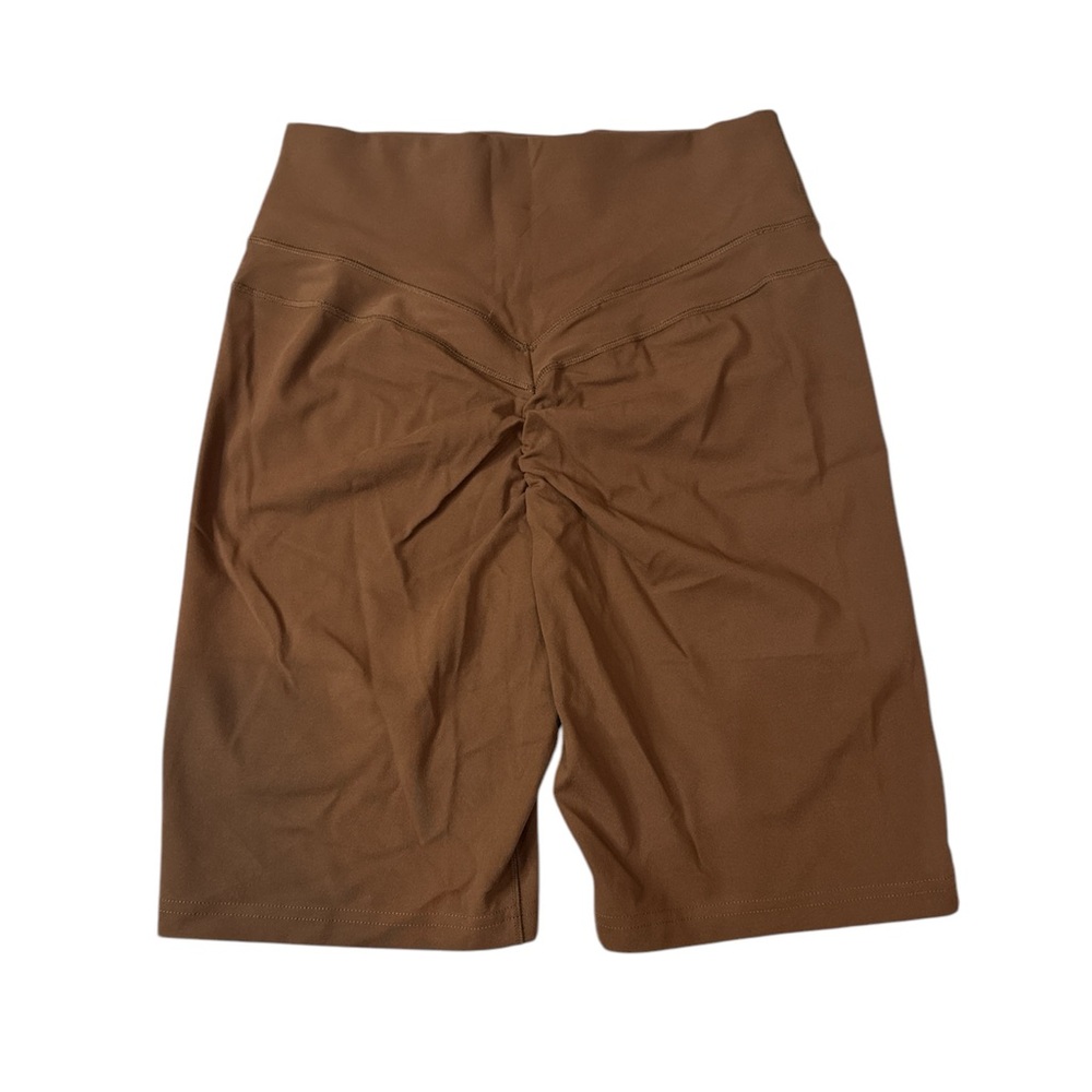 Gymshark Whitney Simmons V3 High Waist Dandelion Brown Shorts - M BNWT